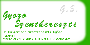 gyozo szentkereszti business card