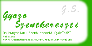 gyozo szentkereszti business card